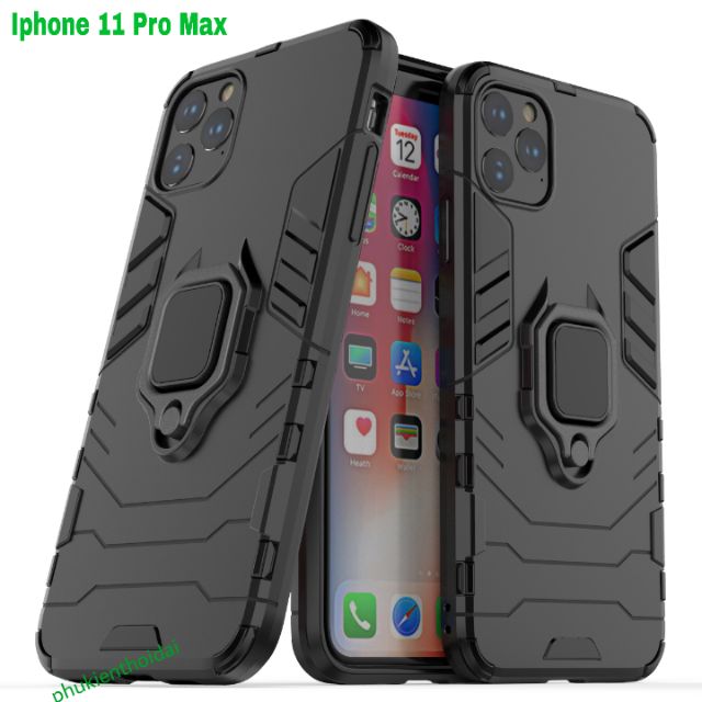 Ốp lưng Iphone 11 Pro Max 6.5' Iron Man Iring chống sốc 2 mét cao cấp siêu bền giá đỡ xem phim