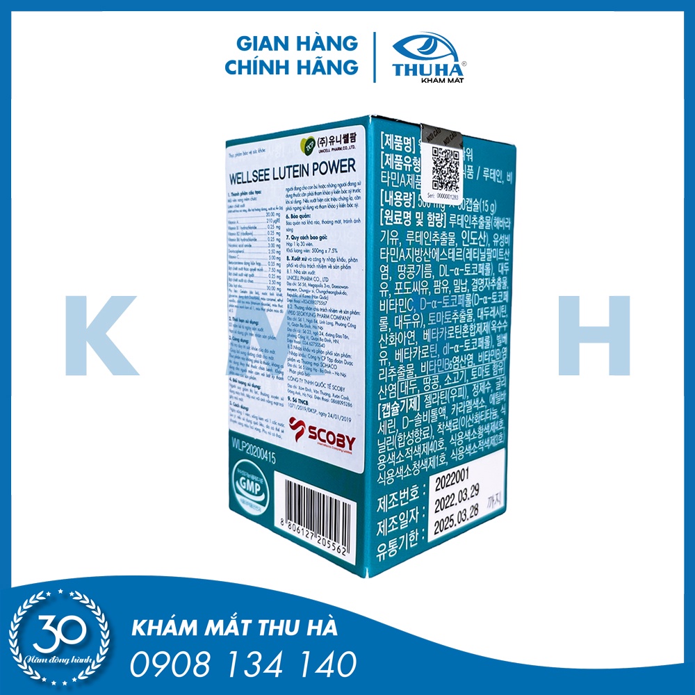 Viên bổ mắt WELLSEE LUTEIN POWER  - Chính hãng