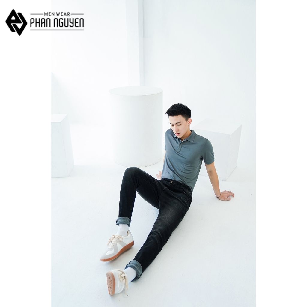 Quần jean nam đen cao cấp Phan Nguyễn, kiểu dáng slim fit, thiết kế trẻ trung, nam tính, độ bền cao, co giãn tốt QBD.022