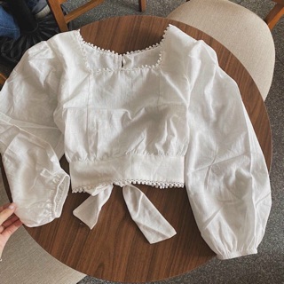 Áo croptop rút dây