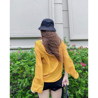 Áo sơ mi cách điệu đổ lưng