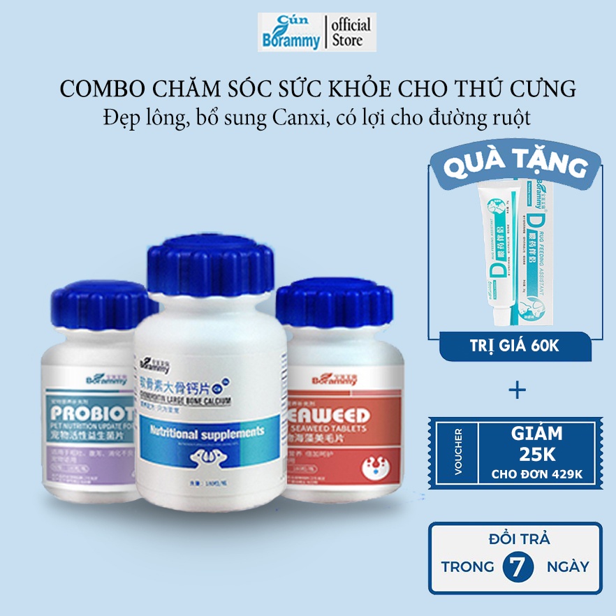 Combo bộ 3 chăm sóc sức khỏe Borammy