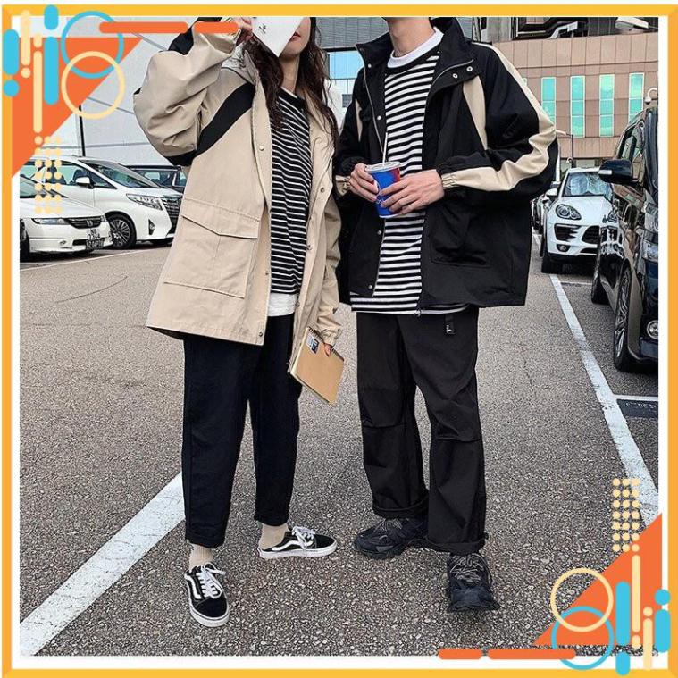 [FREESHIP] ÁO KHOÁC KAKI -ÁO KAKI HỘP 2 SỌC TAY , KHOÁC KAKI FORM RỘNG SÀNH ĐIỆU AX | BigBuy360 - bigbuy360.vn