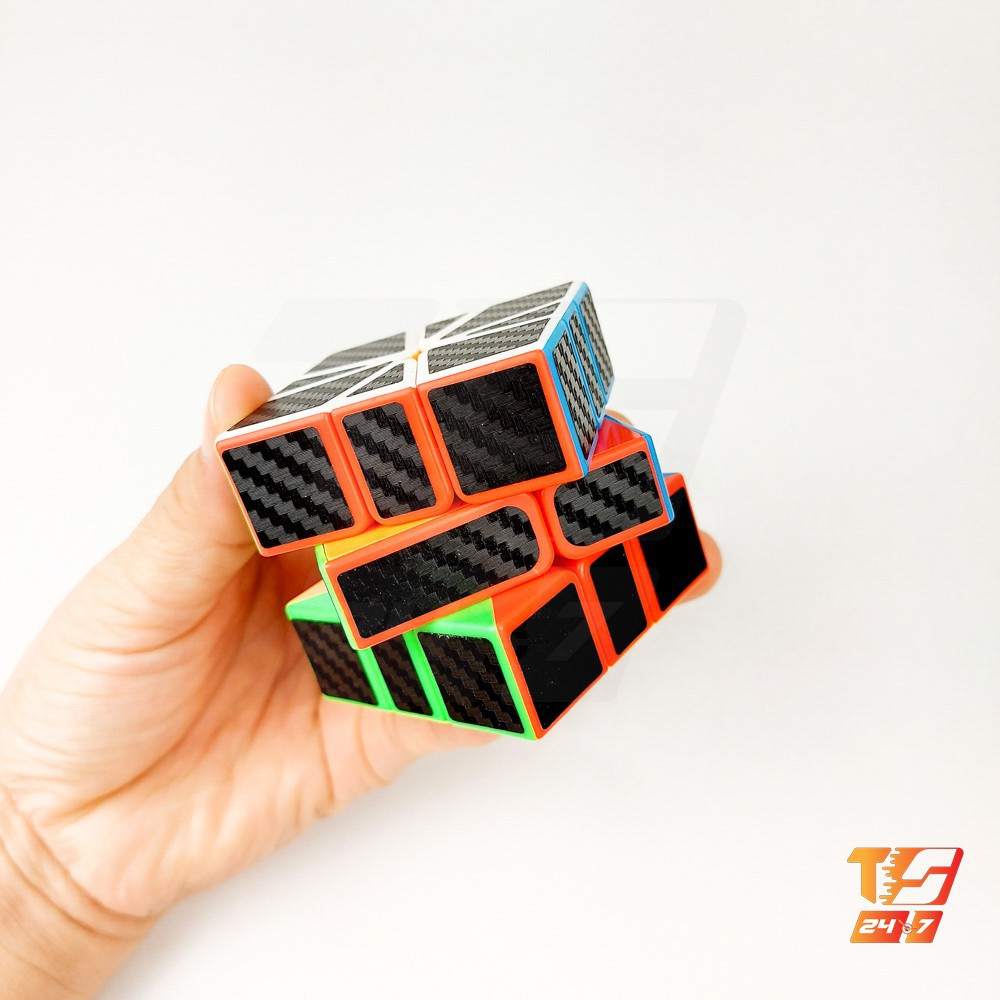 Khối Rubik Biến Thể Square 1 Carbon MoYu MeiLong - Đồ Chơi Rubic Cacbon Biến Dạng SQ1, Cube 21