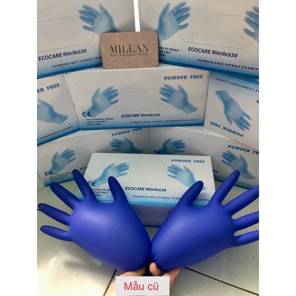 Găng tay Siêu dày dặn Nitrile Superieur 4.5gr Không bột Màu xanh coban cao cấp