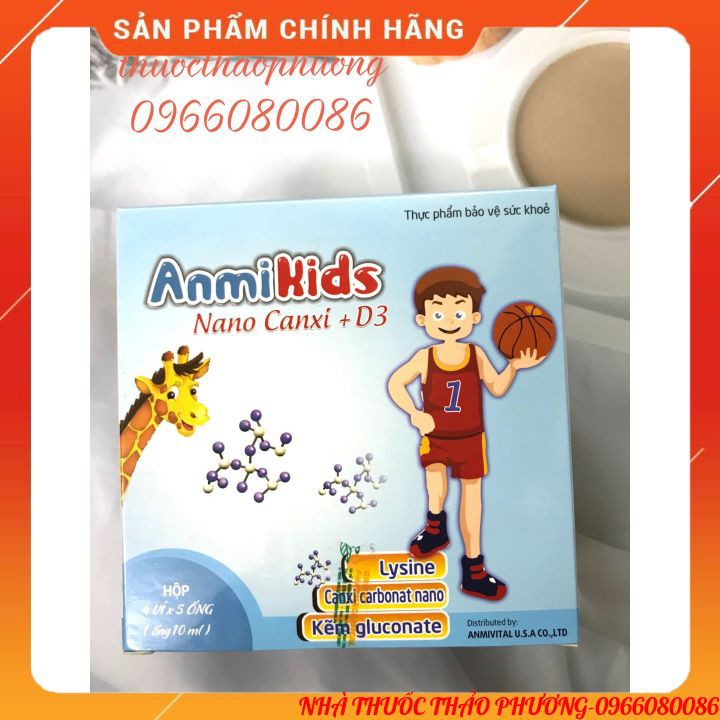 ✅AMIKID NANO CANXI D3 🎀 Siêu hấp thu,vị ngon 🎀Canxi nano D3 Dạng ống nhựa ,tăng chiều cao,chắc xương,răng không gây táo