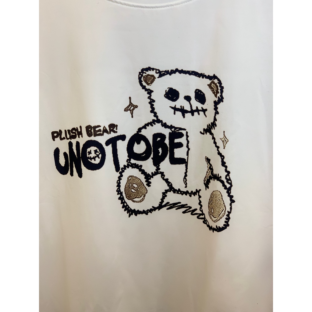 Áo thun Unisex tay lỡ form rộng in hình gấu Bear UNOTOBE nam nữ, áo phông unisex JTeeMan dễ thương vải Cotton JT35
