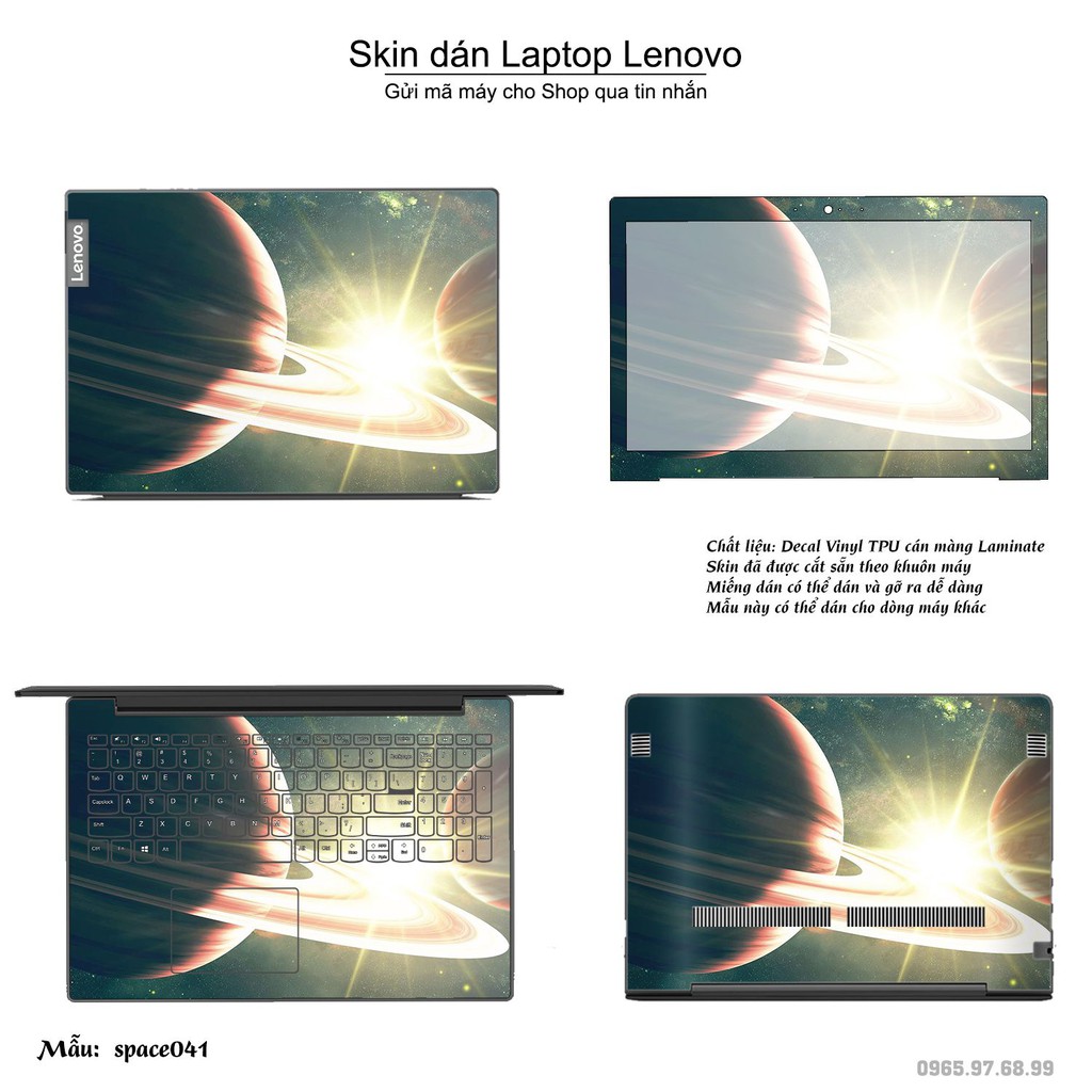 Skin dán Laptop Lenovo in hình không gian nhiều mẫu 7 (inbox mã máy cho Shop)