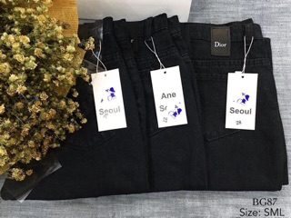 Quần baggy jean lưng cao