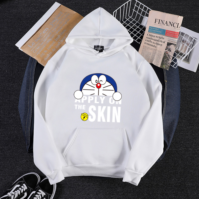 Áo Hoodie Nữ Tay Dài In Hình Doraemon Dễ Thương 7 Màu Lựa Chọn