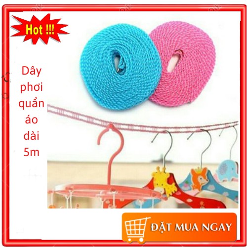 Dây phơi quần áo dài 5m