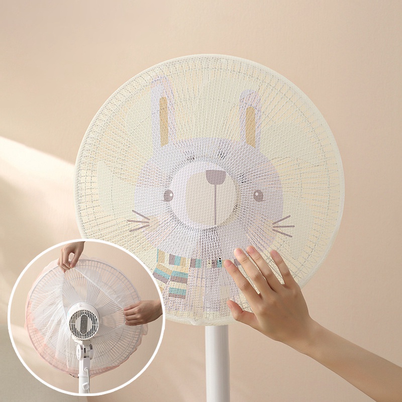 Vỏ Bọc Quạt Điện Bảo Vệ An Toàn Chống Kẹt Tay Họa Tiết Hoạt Hình Cho Bé