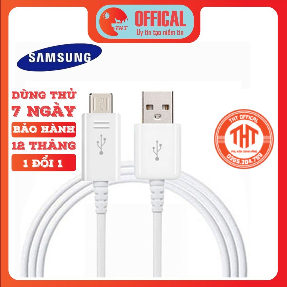 [GIÁ CỰC TỐT] Cáp Sạc Samsung zin CHÍNH HÃNG 1m5 - bảo hành 12 tháng