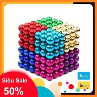 Đồ chơi nam châm xếp hình thông minh 216 viên loại 5mm 8 màu