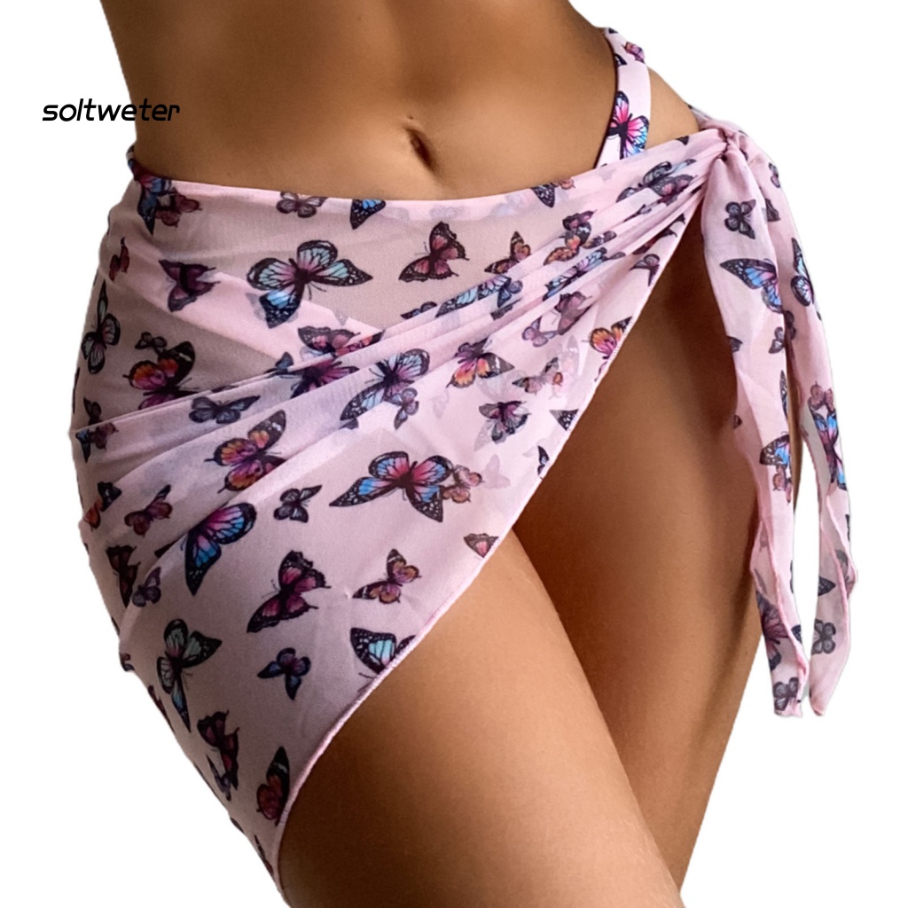 Vỏ Bọc Chống Nắng Xuyên Thấu Buộc Dây Bên Hông Cho Kỳ Nghỉ