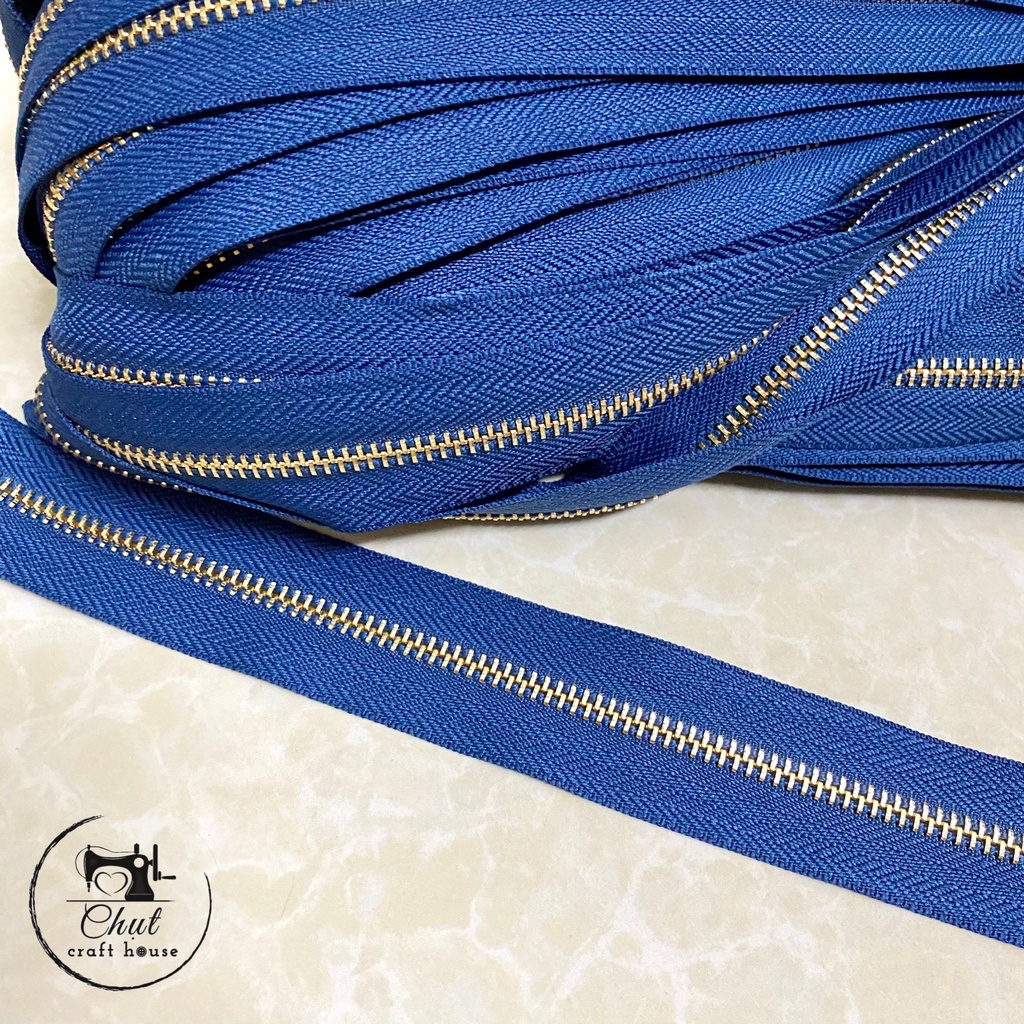 Dây khóa đồng số 5 chuyên dùng cho túi, ví, balo handmade