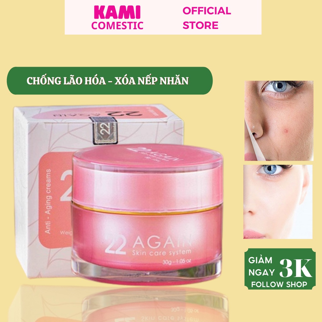 Kem 22 again 30gr - KAMI - chống lão hóa dưỡng da