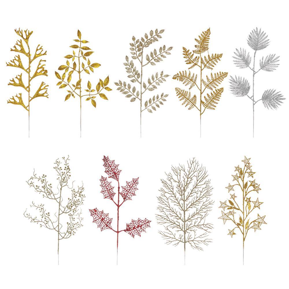 Hoa Treo Nhiều Màu Dùng Trang Trí Giáng Sinh|Hoa Lá Giả Thiết Kế Dễ Thương Dùng Trang Trí