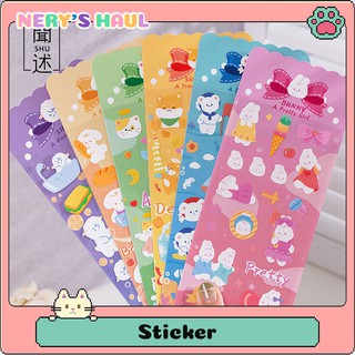 Sticker hình dán little dreammer - cute teddy sticker trang trí sổ