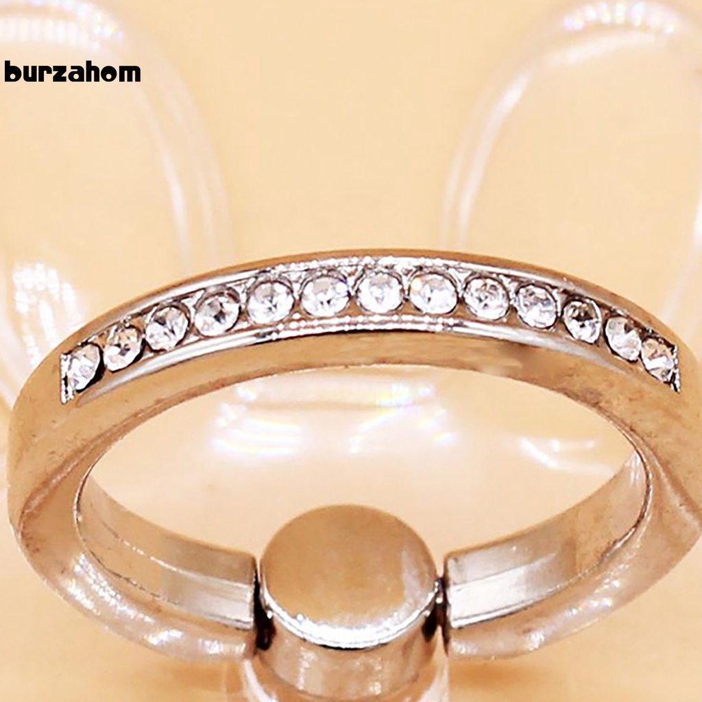 Vòng nhẫn xỏ ngón tay giữ điện thoại đính đá tiện lợi