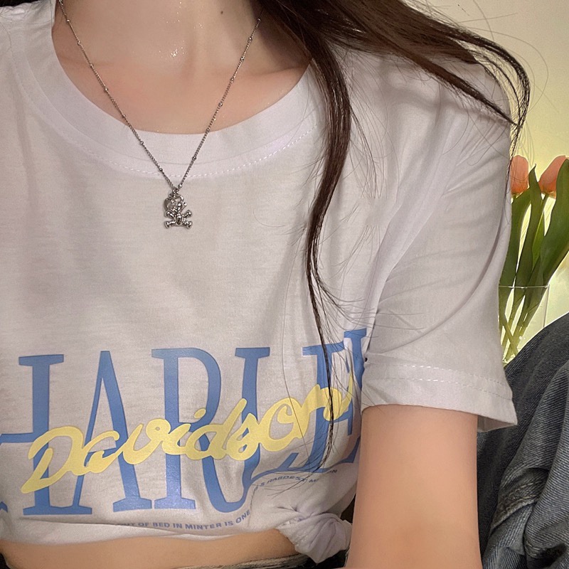 Vòng cổ 191202 mặt gấu / cherry / trái tim phong cách harajuku đơn giản thường ngày dễ phối đồ