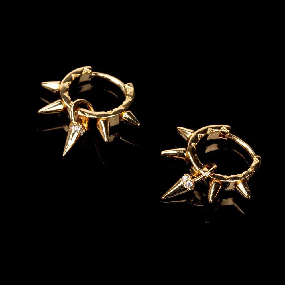 Bông Tai Đinh Tán Phong Cách Hip Hop Hàn Quốc Cho Nữ