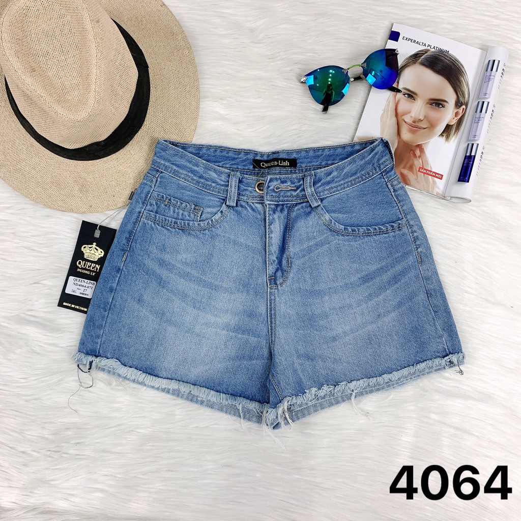 Quần shorts jeans ngắn cạp cao cào lai nữ 2020 (ảnh thật) | BigBuy360 - bigbuy360.vn