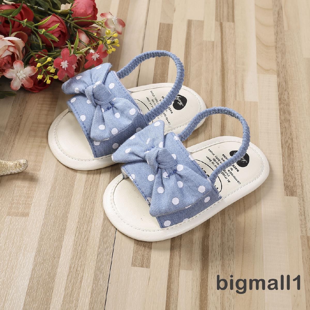 Giày sandal quai nơ cho bé tập đi