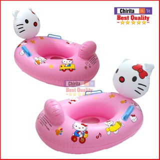 Phao Bơi Cho Bé - Hình Mèo Kitty - Chống Lật Phao - An Toàn Khi Sử Dụng
