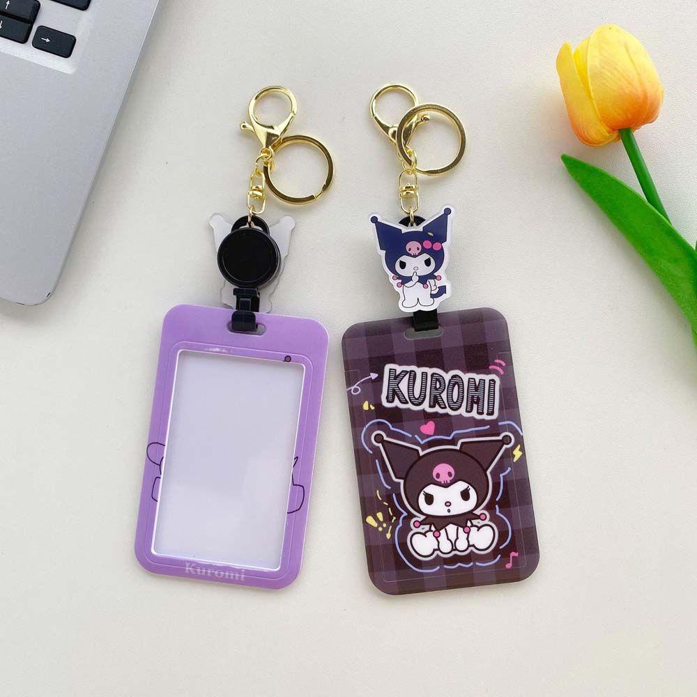 Ví Đựng Thẻ / Xe Buýt / Thẻ Ngân Hàng Hình Mèo Kitty Melody Có Móc Khóa Thu Gọn Được