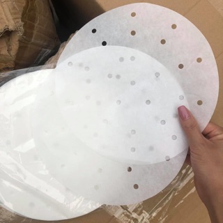 SET 200 tờ Giấy Nến Đục Lỗ Dùng Cho Nồi Chiên Không Dầu