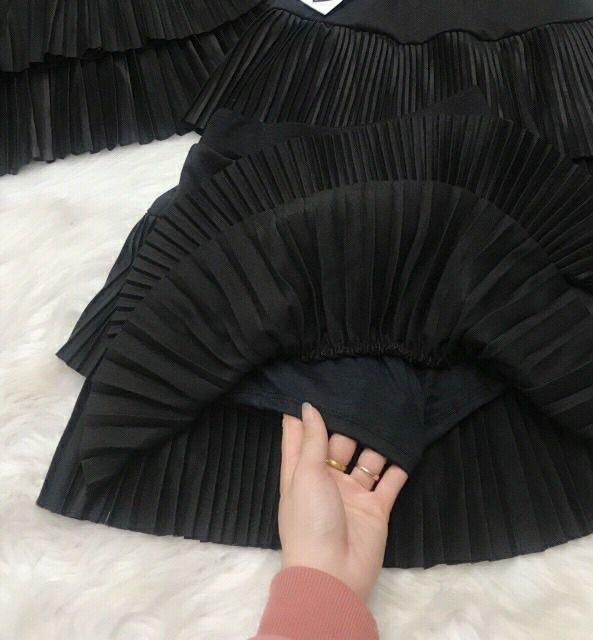 Chân váy umi 2 tầng ly nhỏ