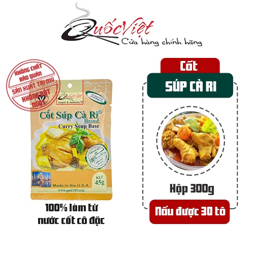 Gia Vị Nấu Cà Ri Cốt Quốc Việt 50g - Nhập Khẩu USA