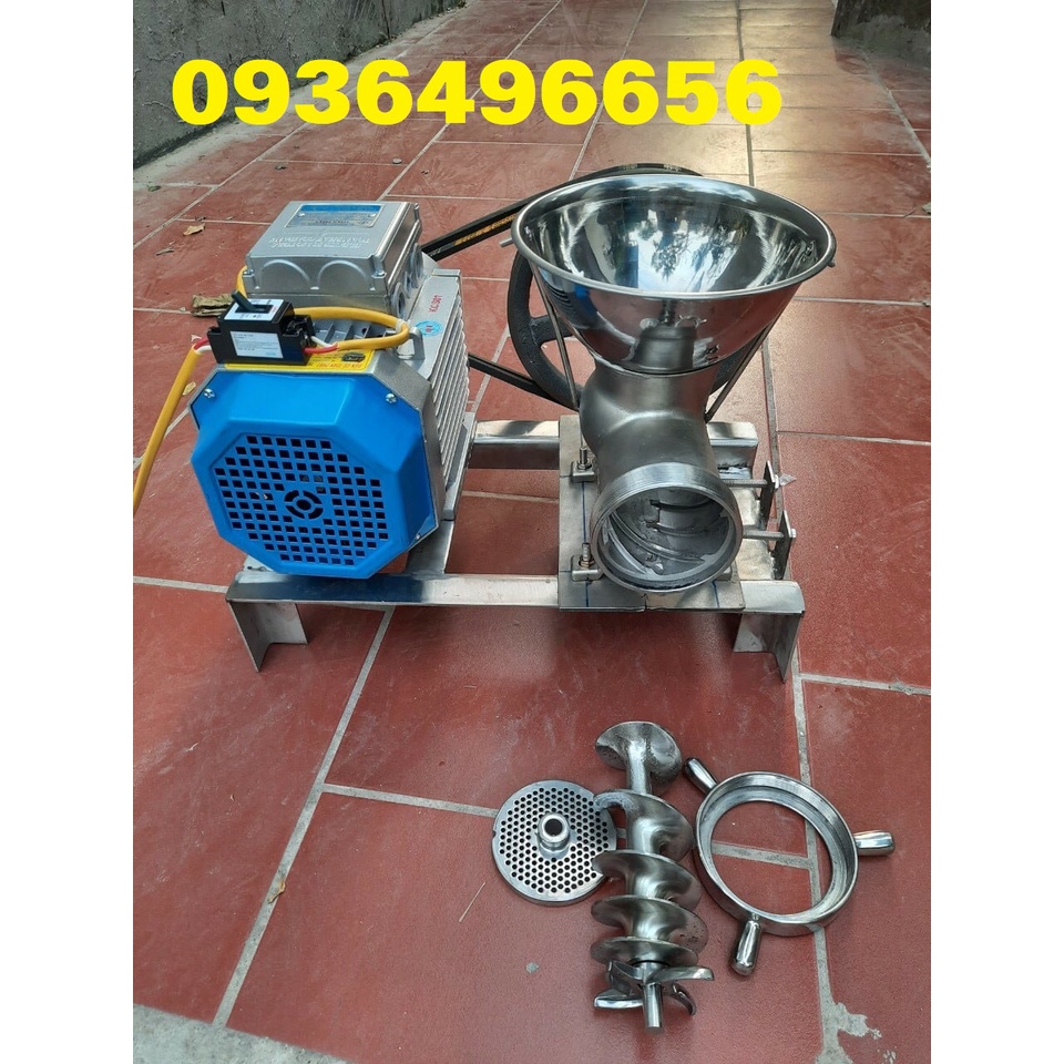 Máy xay xương, xay thịt, xay xôi làm bánh dày cối 12 inox