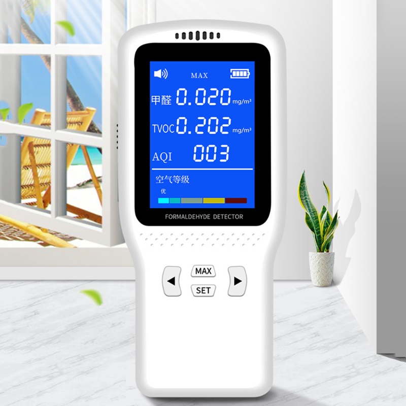 Máy Đo Độ Ẩm Không Khí Formaldehyde Đa Năng Tiện Dụng Cho Gia Đình