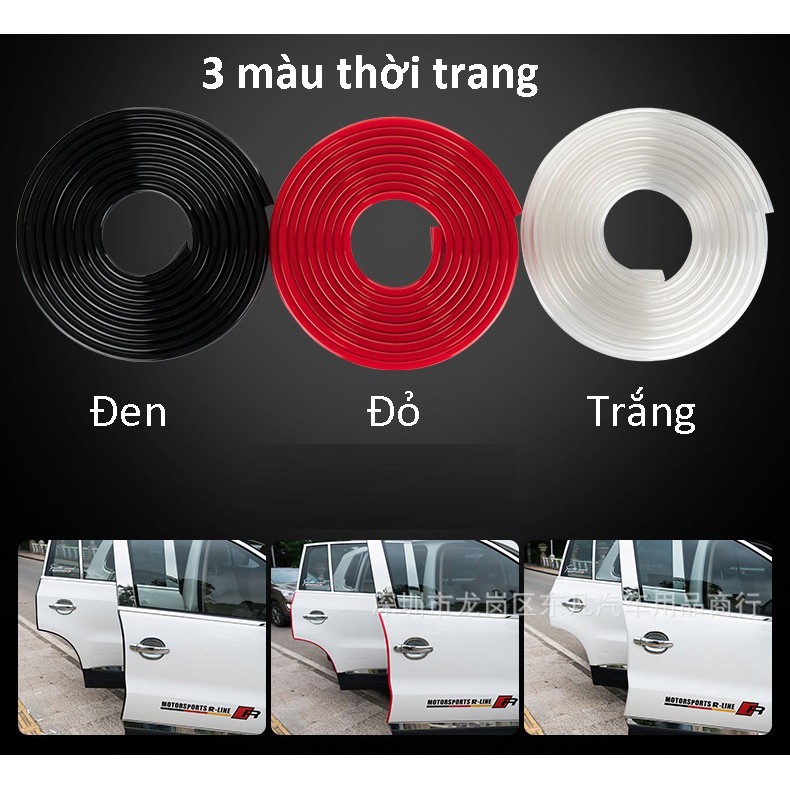 5.6m chỉ cao su trang trí nội ngoại thất ô tô chống chạm trầy xước cửa xe hơi