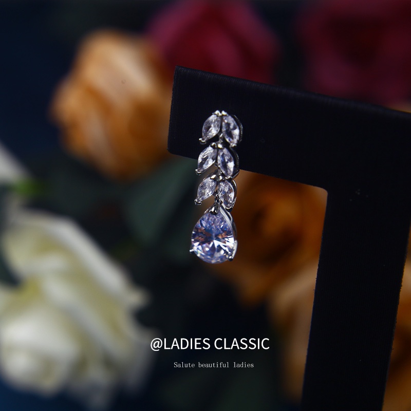 Bông Tai Tua Rua Đính Đá Zircon Thời Trang Cao Cấp Dành Cho Nữ