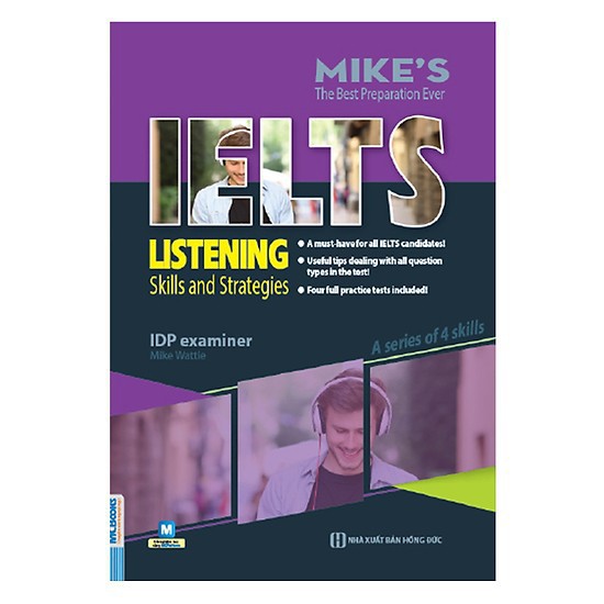 Sách - Combo Luyện Thi IELTS Mike's - Listening, Speaking, Reading, Writing