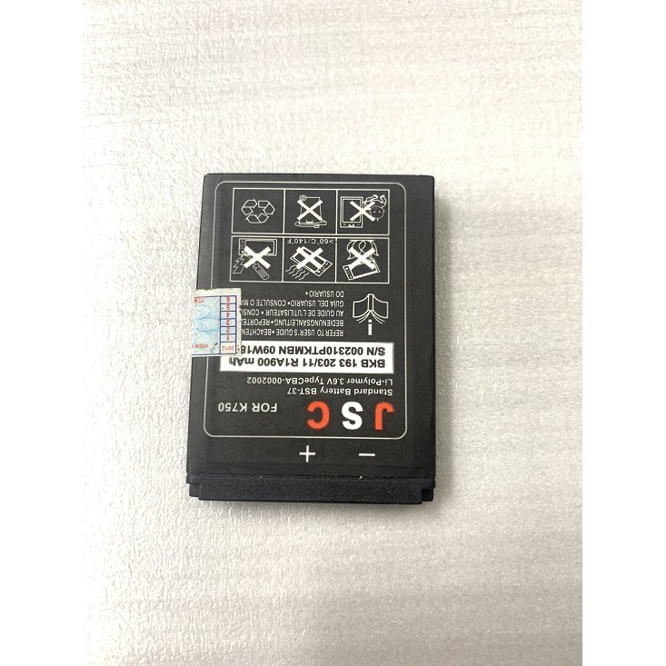 Pin Điện thoại Sony BST 37 K750 JSC