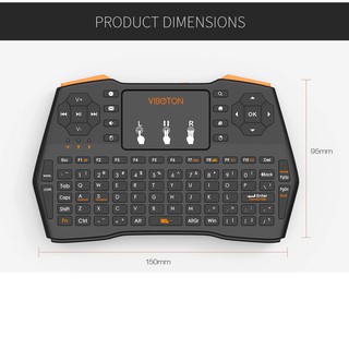 Bàn Phím Kiêm Chuột Không Dây VIBOTON i8 Plus