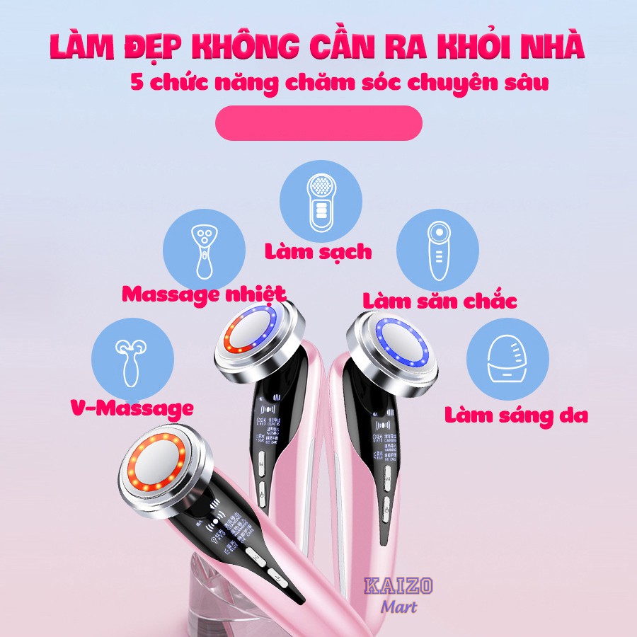 Máy massage mặt - mát xa mặt, làm sạch, trẻ hóa - Chăm sóc da mặt đa năng - HDSD Tiếng Việt -Mianz Store | BigBuy360 - bigbuy360.vn