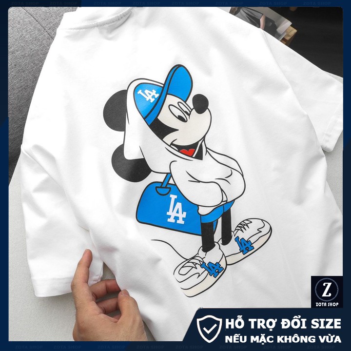 Áo phông nam ngắn tay cổ tròn ZOTA chất cotton tici in LA - Micky 2 mặt GZ01 | BigBuy360 - bigbuy360.vn