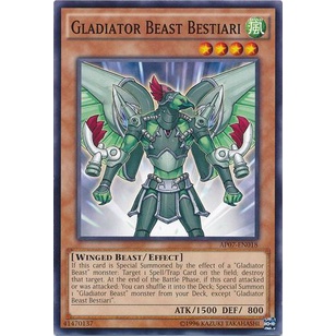 Thẻ bài Yugioh - TCG - Gladiator Beast Bestiari / AP07-EN018 '