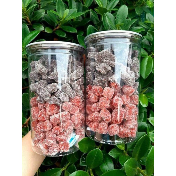 KẸO DÂU TÂY _ KẸO DÂU TẰM ĐẶC SẢN ĐÀ LẠT HŨ 500GR - Lùn Con Food