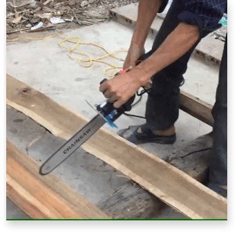 Lưỡi cưa xích gắn máy mài cầm tay Chain Saw - Tra dầu tự động - Bảo hành 12 tháng