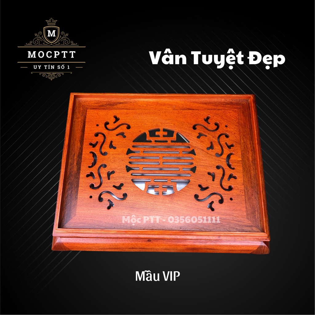 Khay Trà Gỗ Hương , Gỗ Cẩm mẫu Trơn VIP trang trí phòng khách phòng làm việc , đồ dùng để ấm chén , uống trà