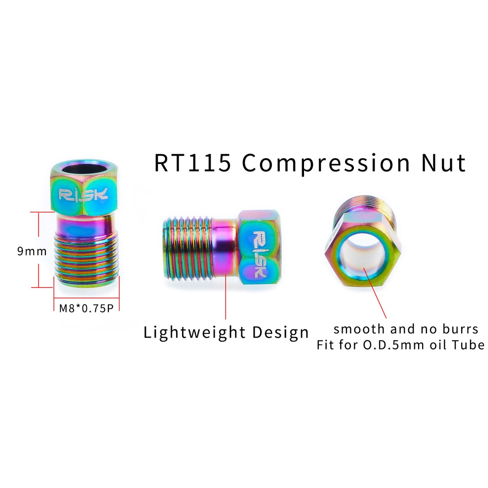 Vòng Kẹp Phanh Đĩa Xe Đạp Leo Núi Bằng Hợp Kim Titan Siêu Nhẹ Kèm Ốc Vít Chuyên Dụng