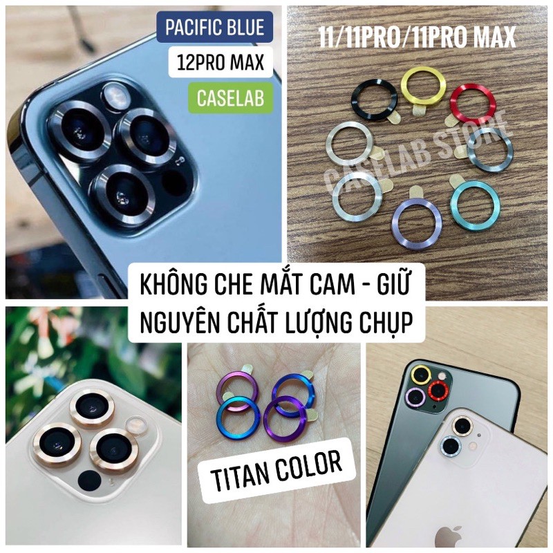 [BÁN LẺ 1 CÁI] Ốp viền kim loại bảo vệ Camera Iphone 12, 12 pro, 12 pro max, 11, 11 pro, 11 pro max