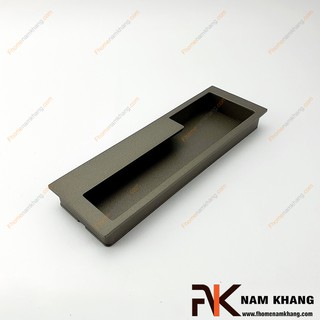 Tay nắm âm tủ màu xám NK438-128X ( Màu Xám)