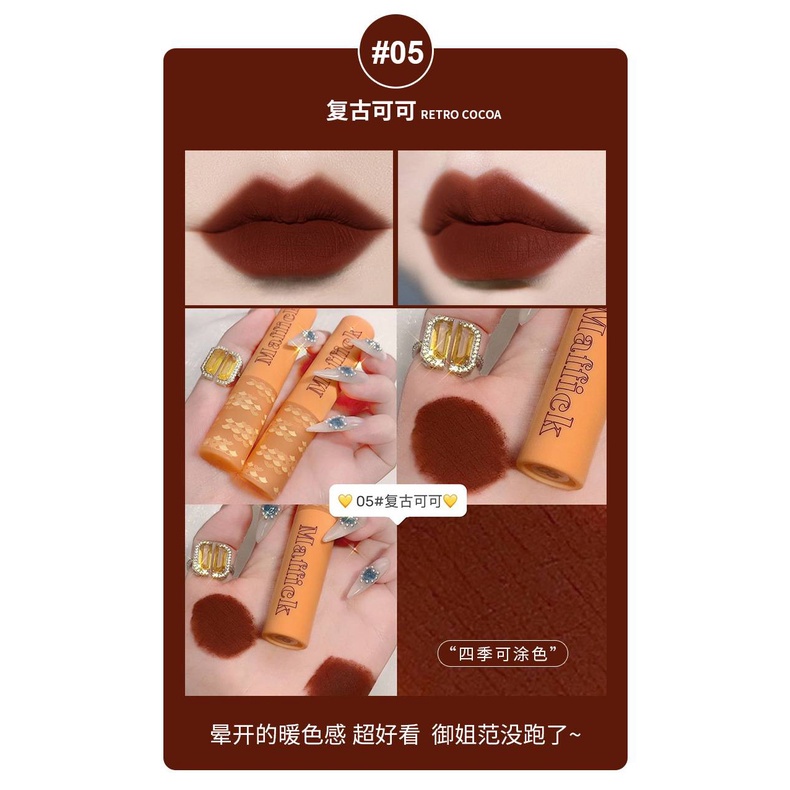 [Hàng mới về] Son môi Maffick chống thấm nước lâu trôi trang điểm thời thượng | BigBuy360 - bigbuy360.vn